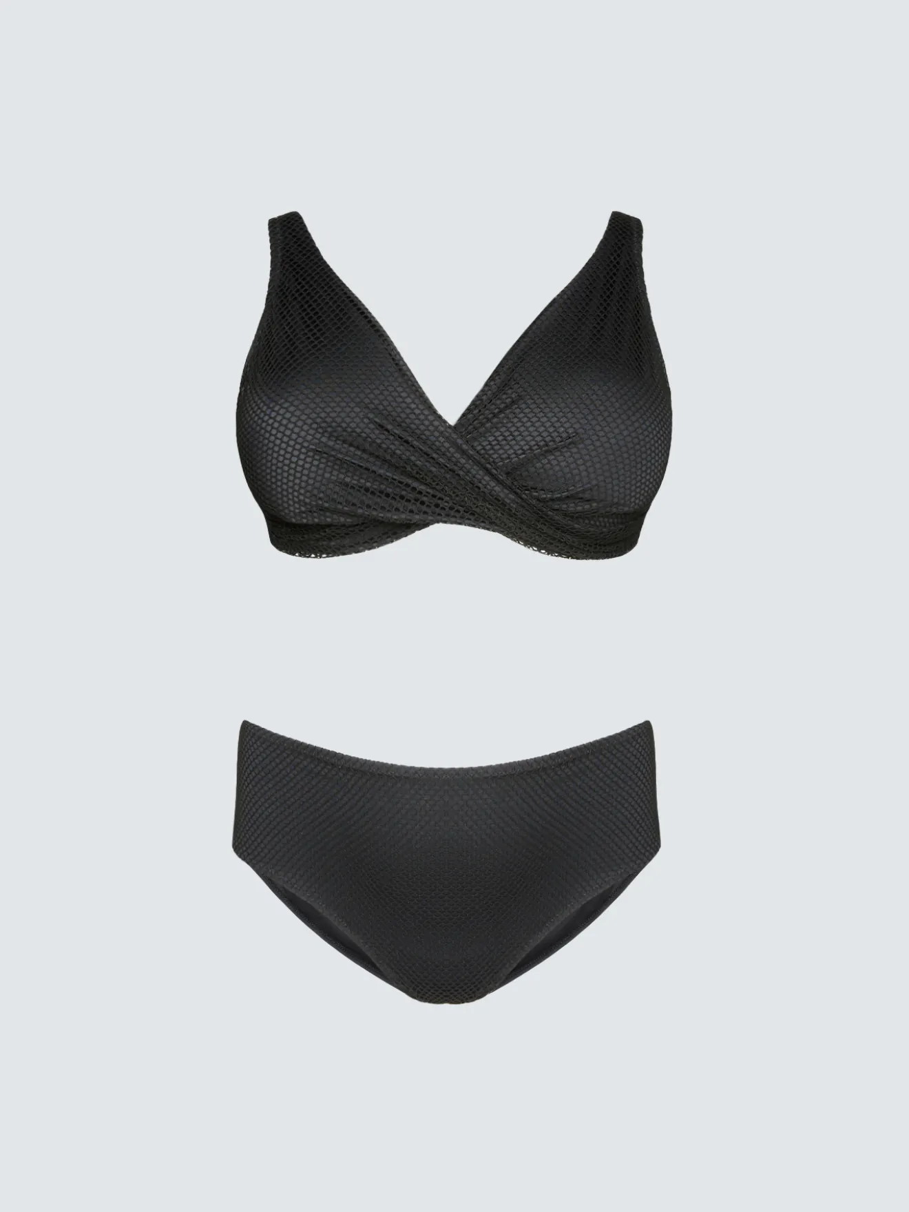 Bikini a rete con scollo incrociato