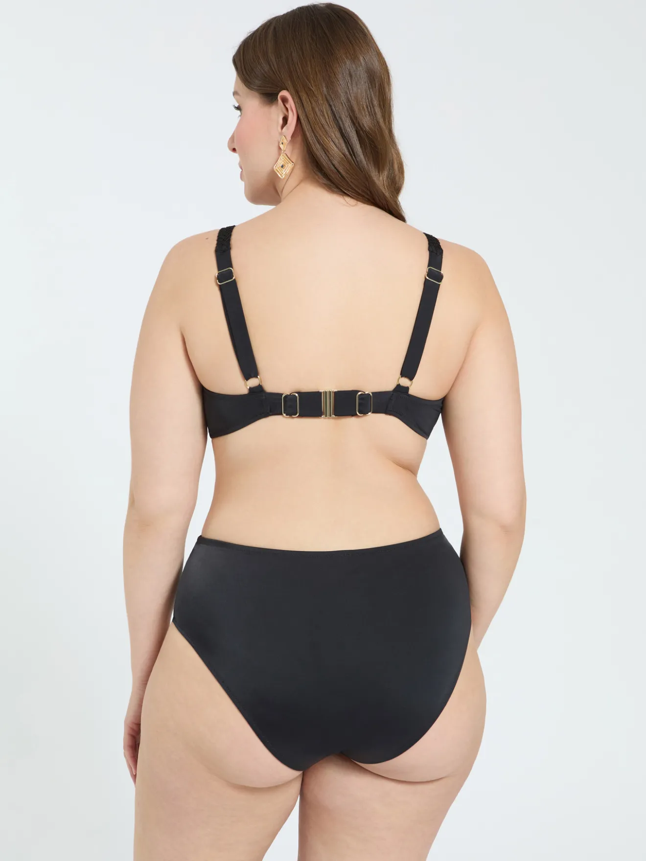 Bikini a rete con scollo incrociato
