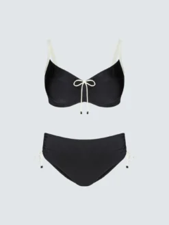 Bikini due pezzi con dettagli a contrasto
