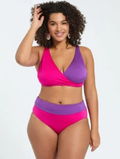 Bikini incrociato color block