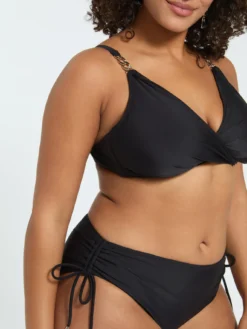 Bikini incrociato con dettaglio gioiello