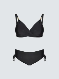 Bikini incrociato con dettaglio gioiello