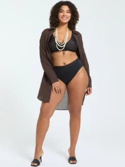 Bikini zebrato con allacciatura frontale
