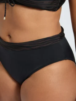 Bikini zebrato con allacciatura frontale