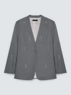 Blazer con dettagli brillanti