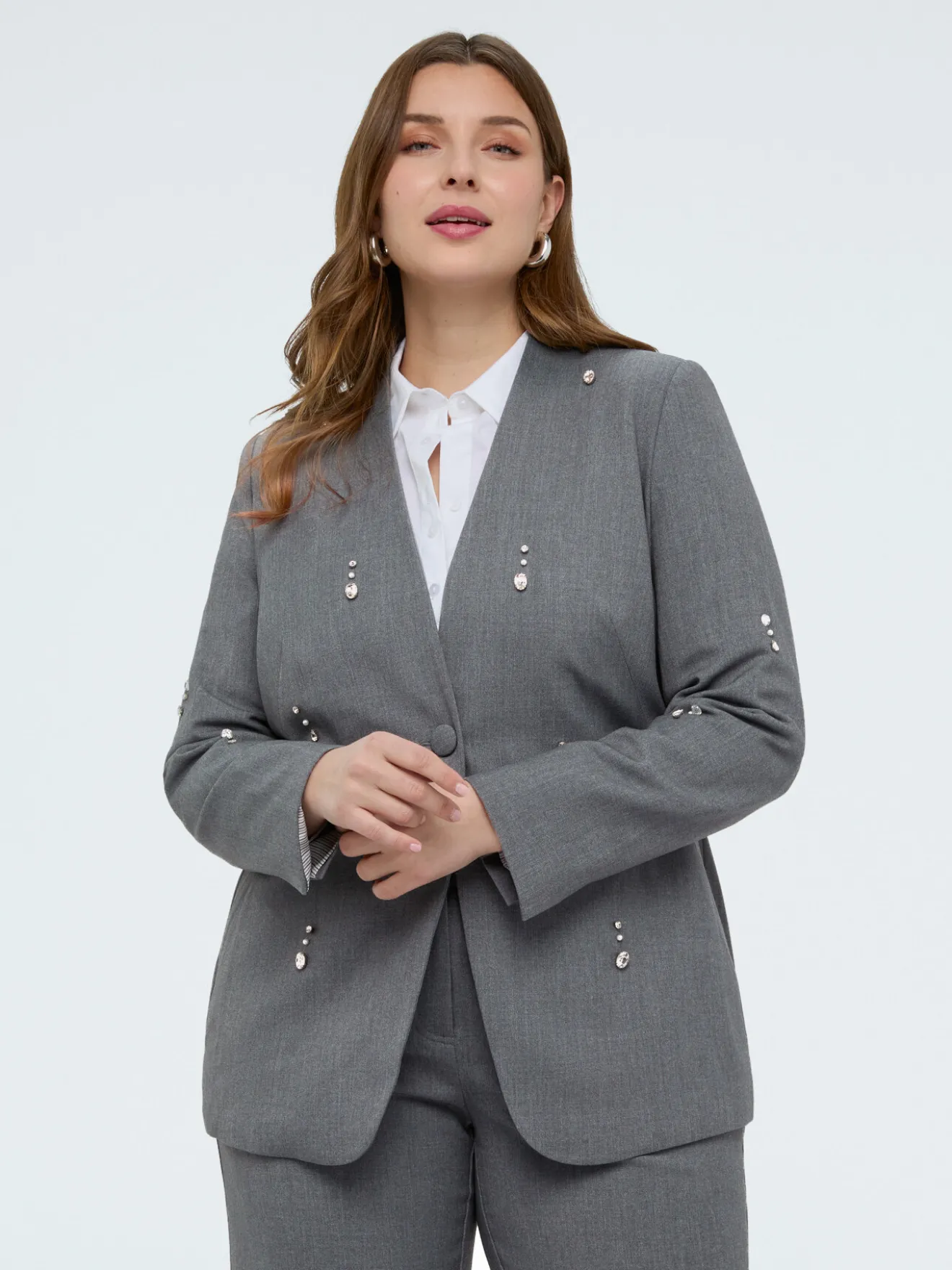 Blazer con dettagli brillanti