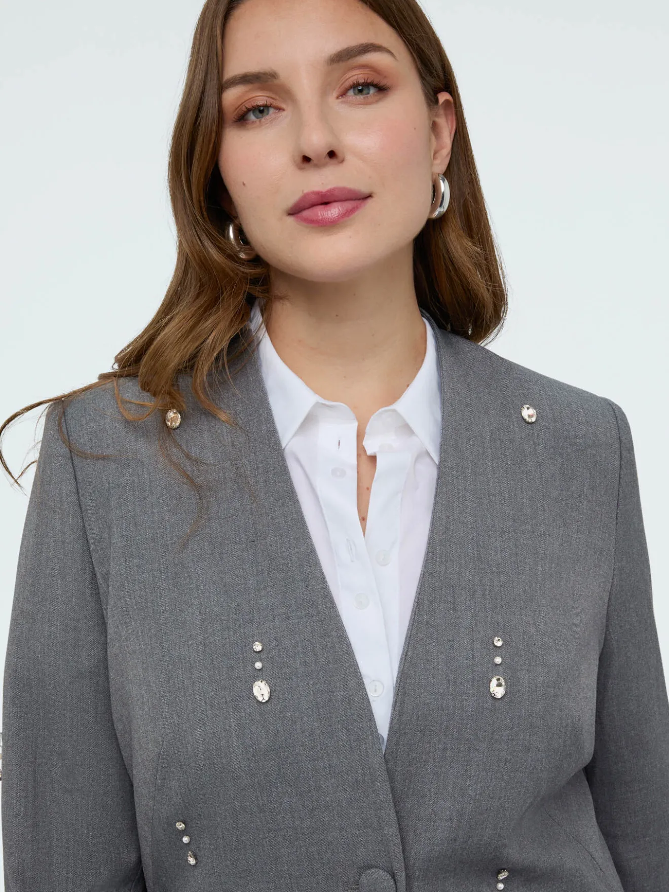 Blazer con dettagli brillanti