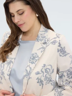 Blazer con stampa floreale