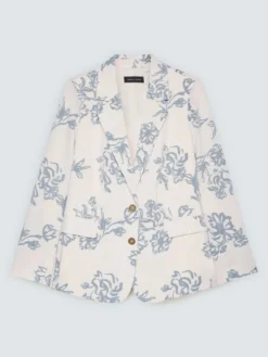 Blazer con stampa floreale