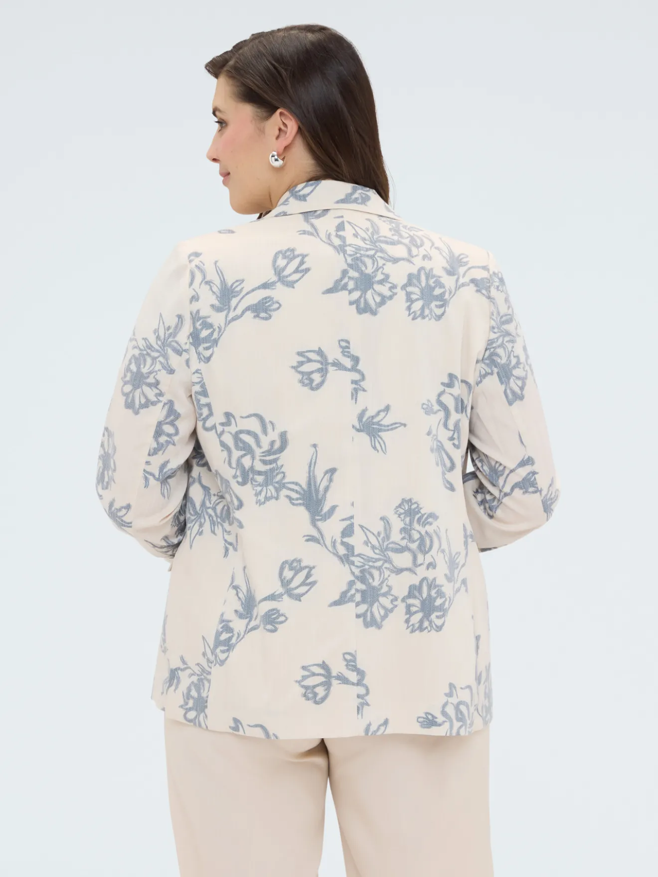 Blazer con stampa floreale