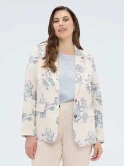 Blazer con stampa floreale