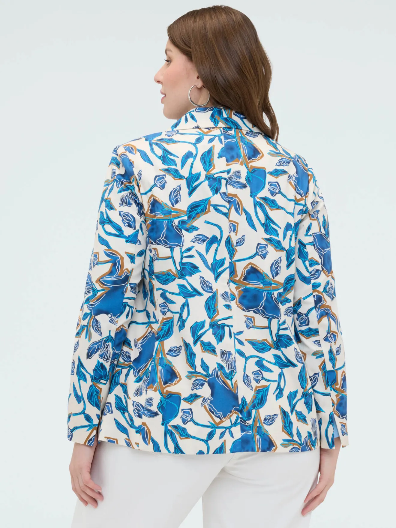 Blazer con stampa floreale