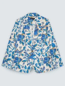 Blazer con stampa floreale