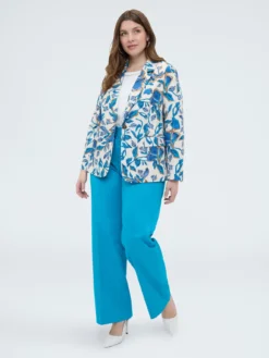 Blazer con stampa floreale