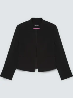 Blazer cropped in tessuto stretch
