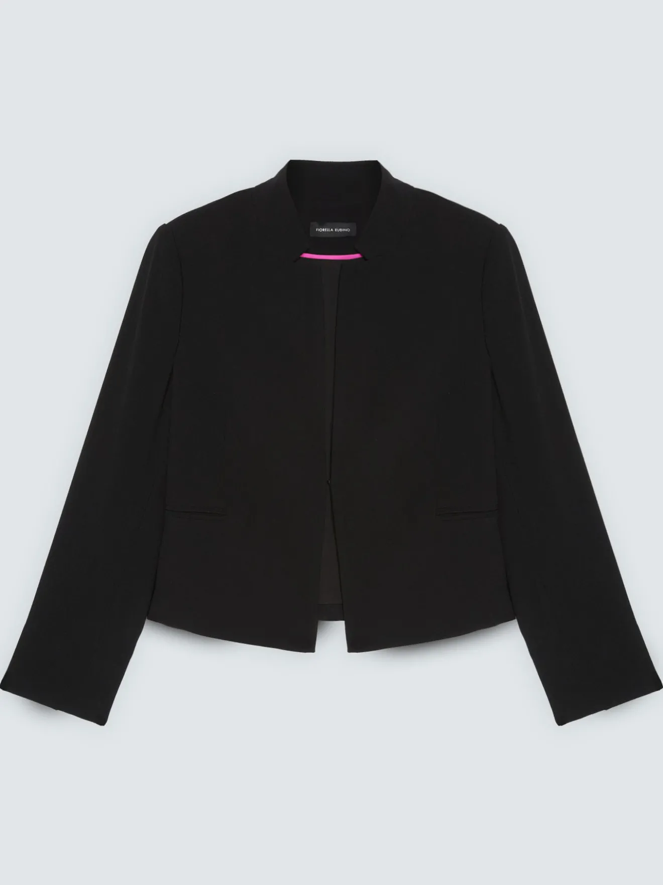 Blazer cropped in tessuto stretch