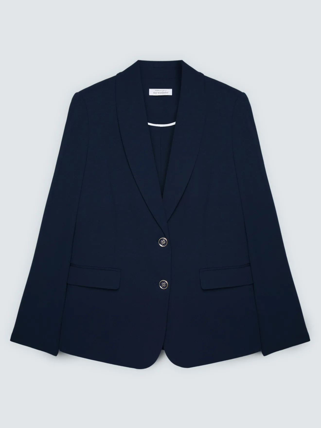 Blazer fitted in tessuto stretch