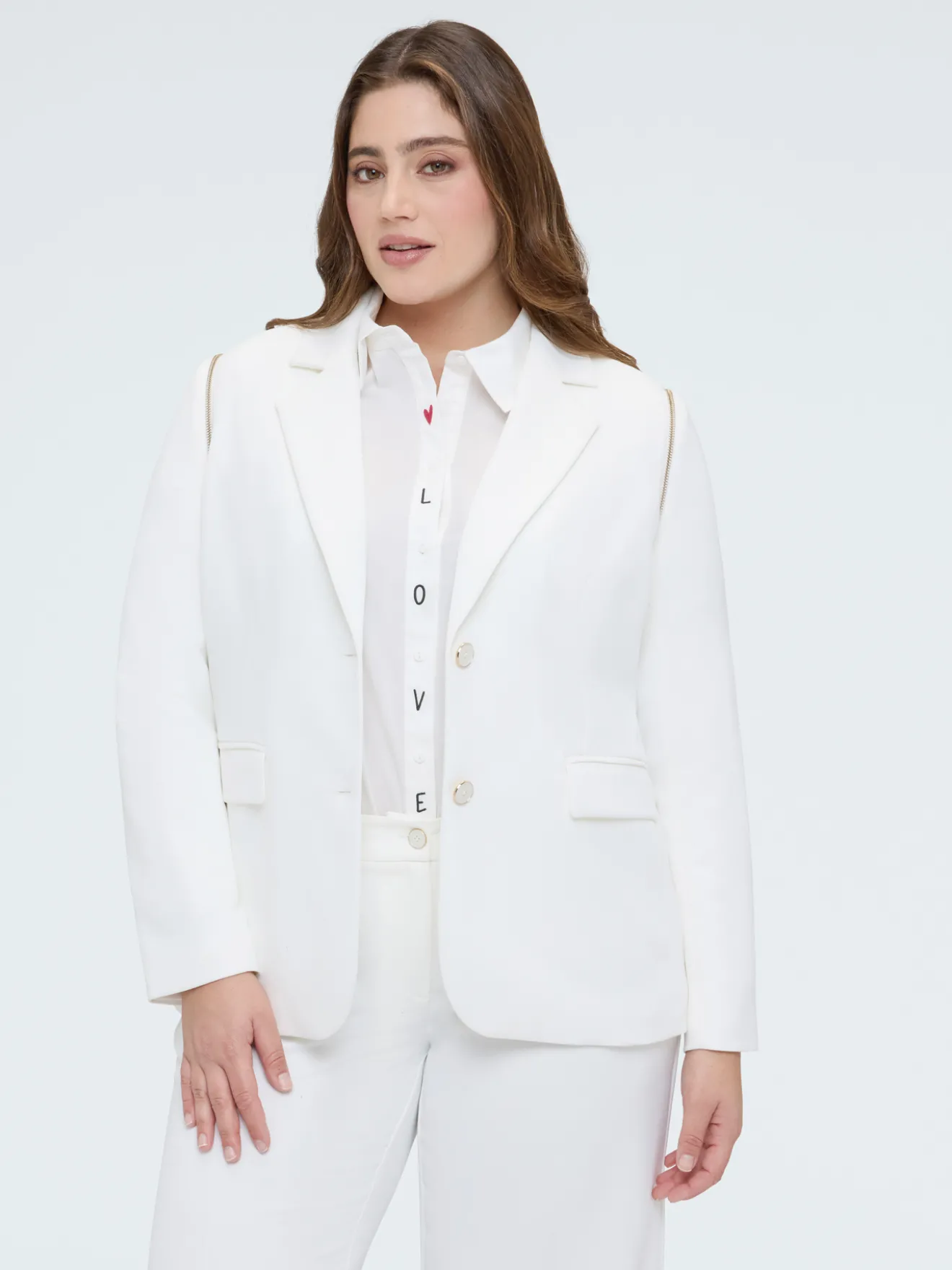 Blazer 2 in 1 con maniche staccabili