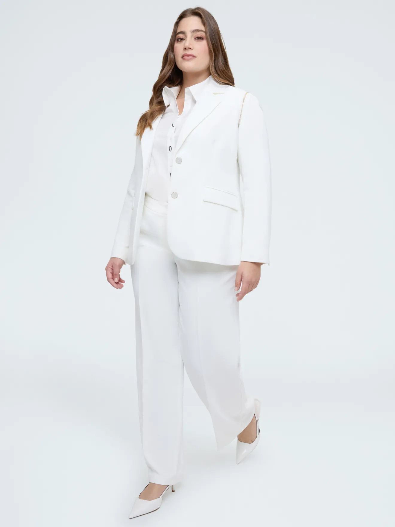 Blazer 2 in 1 con maniche staccabili
