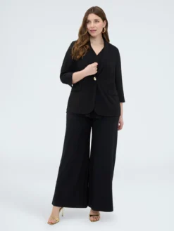Blazer in jersey con maniche a tre quarti