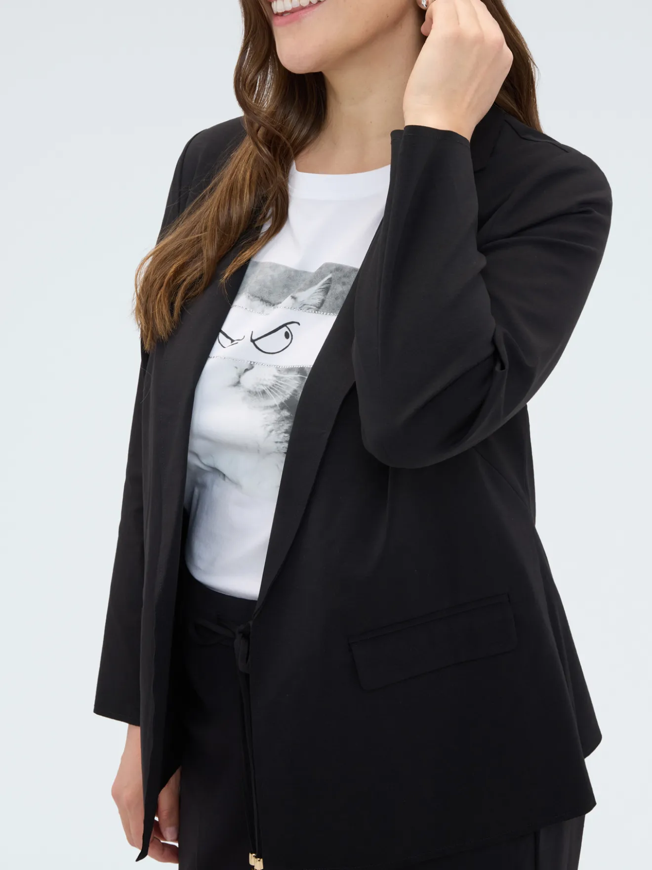 Blazer in Punto Milano misto cotone