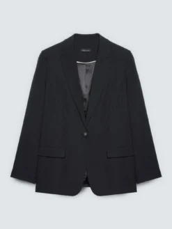Blazer strutturato con bottone gioiello