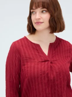 Blusa a righe in cotone