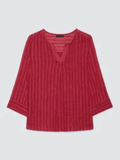 Blusa a righe in cotone