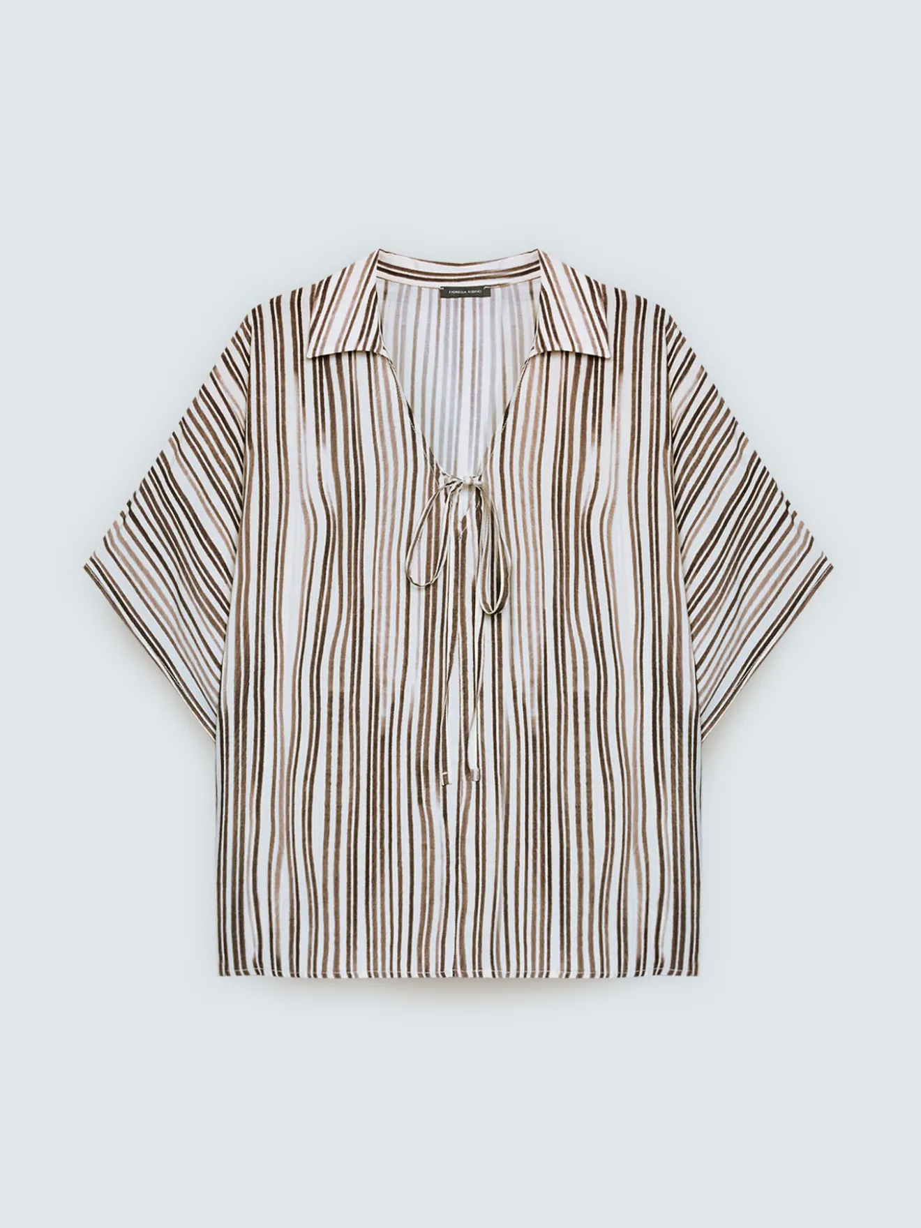 Blusa a righe in viscosa