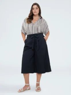 Blusa a righe in viscosa