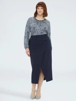 Blusa con stampa floreale