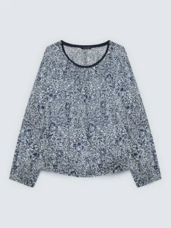 Blusa con stampa floreale