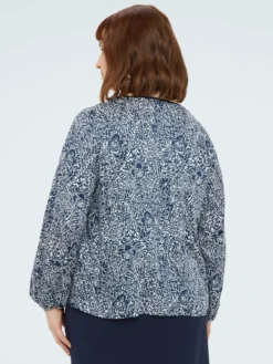 Blusa con stampa floreale