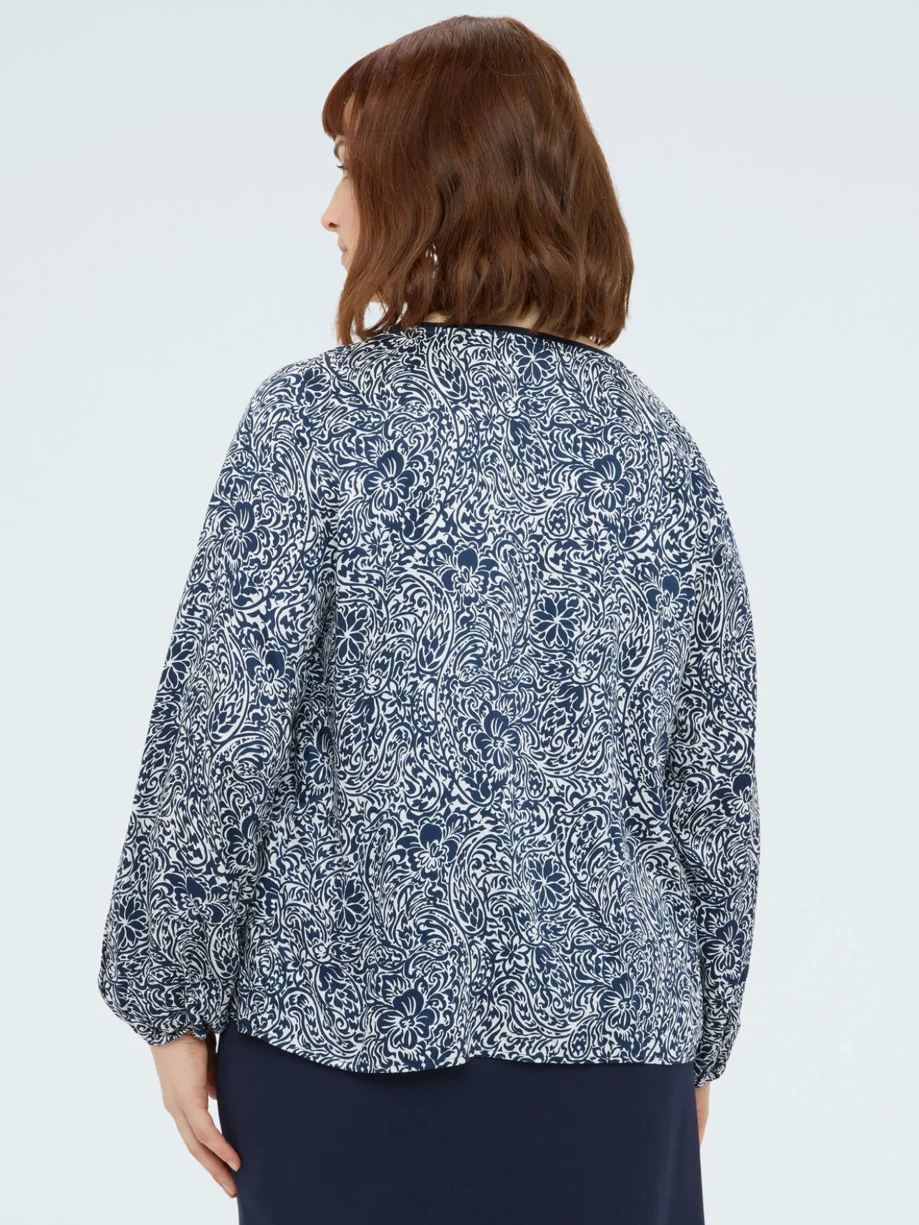 Blusa con stampa floreale