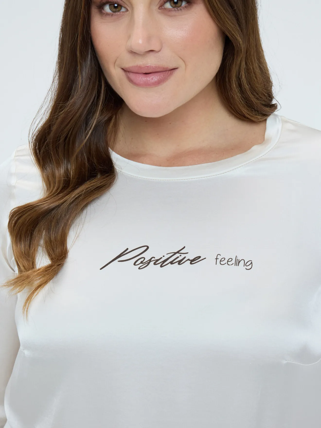 Blusa in raso Positive feeling