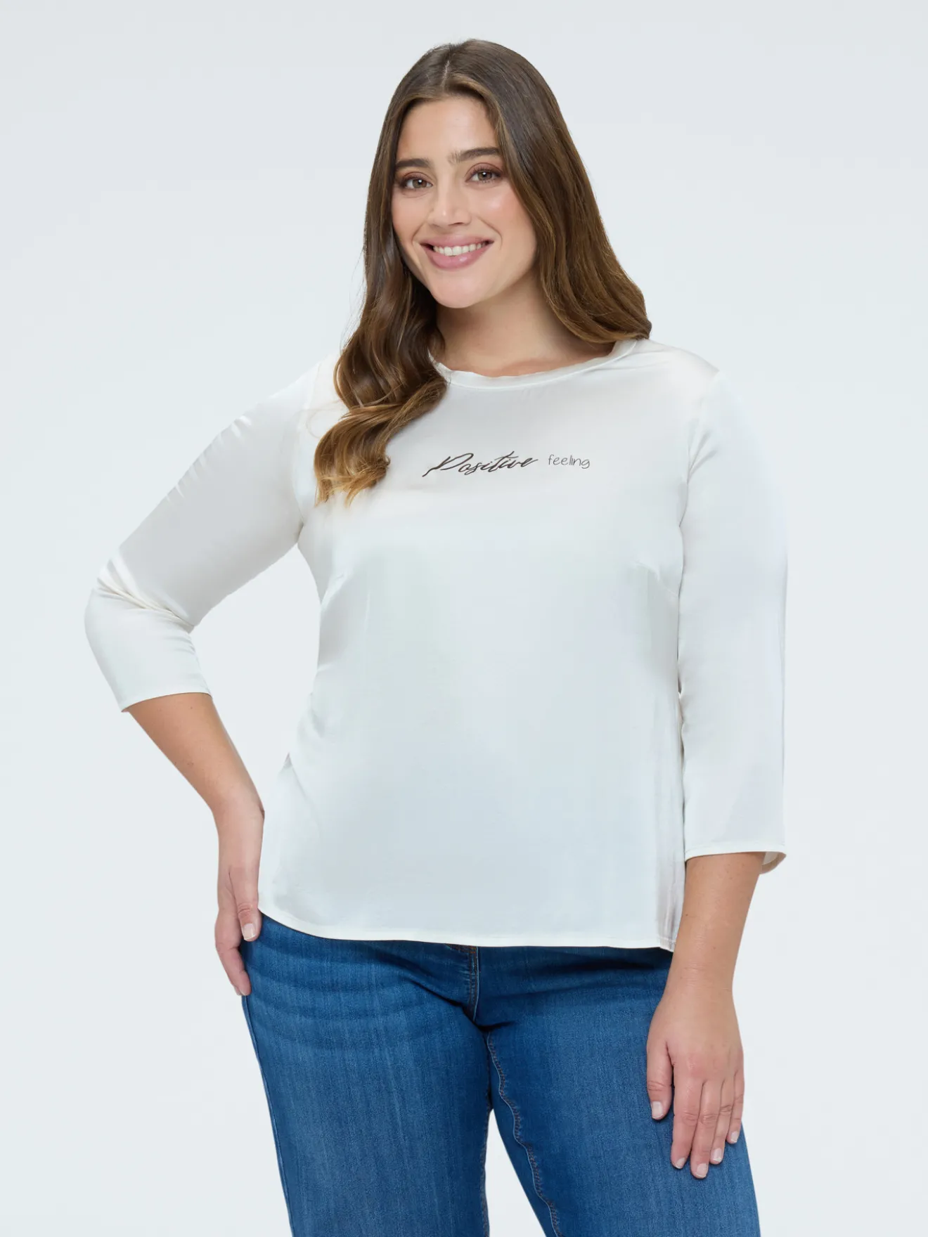 Blusa in raso Positive feeling