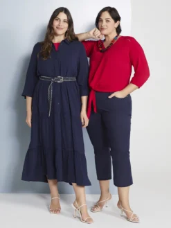 Blusa in viscosa con nodo al fondo