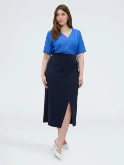 Blusa in viscosa con punti luce