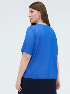 Blusa in viscosa con punti luce