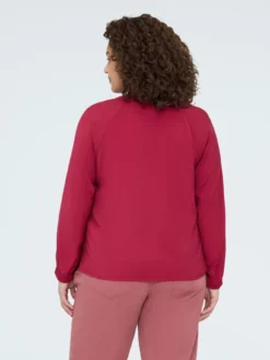 Blusa in viscosa con rosellina