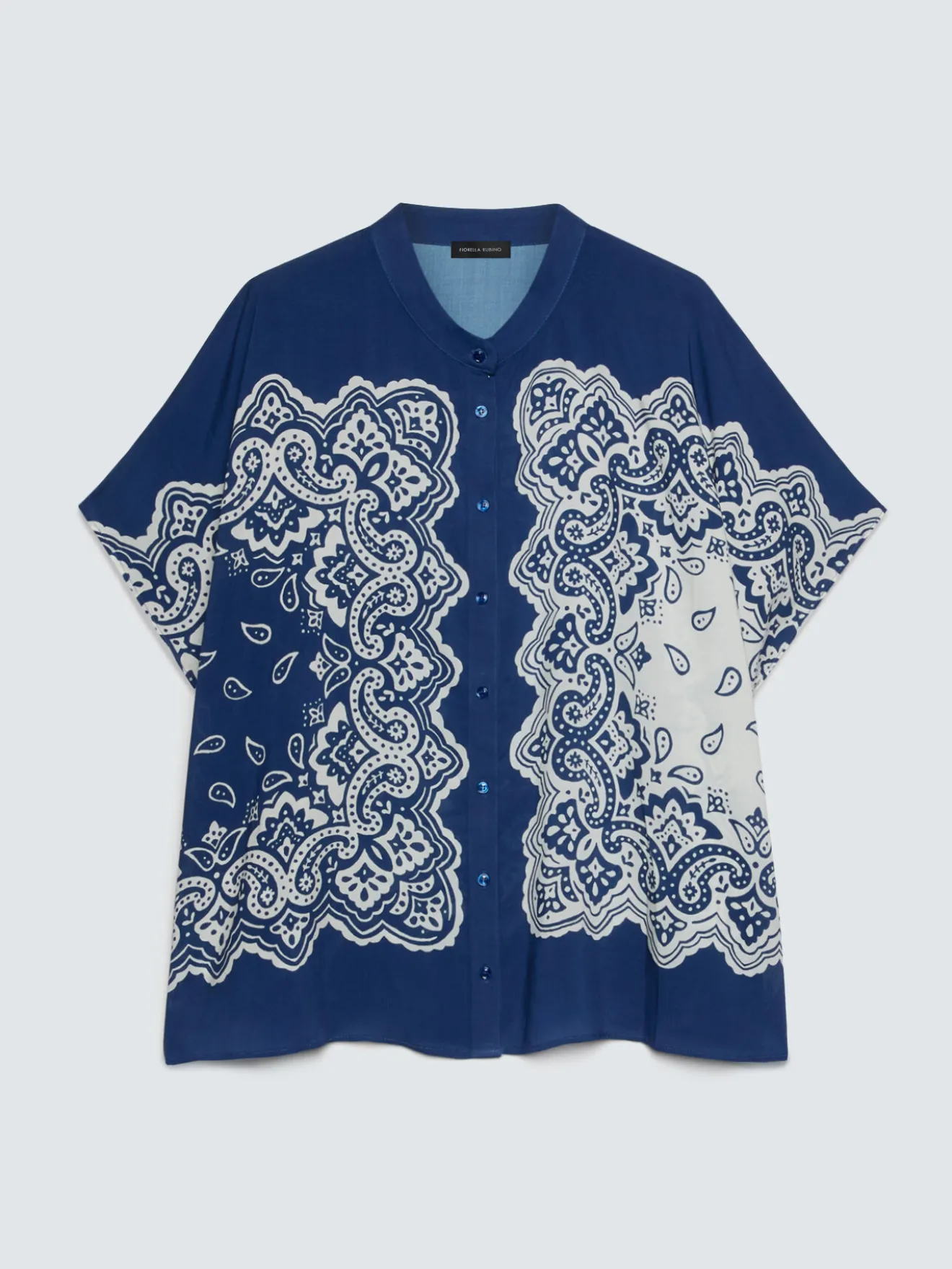 Blusa stampa bandana in viscosa