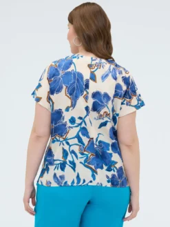 Blusa stampa floreale