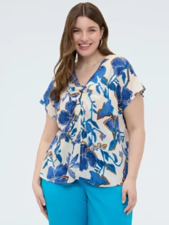 Blusa stampa floreale
