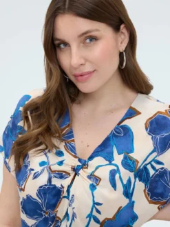 Blusa stampa floreale