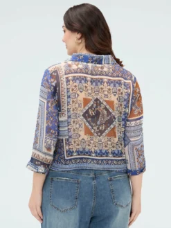 Blusa stampa foulard