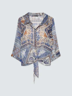 Blusa stampa foulard