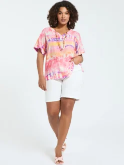 Blusa tie-dye in viscosa