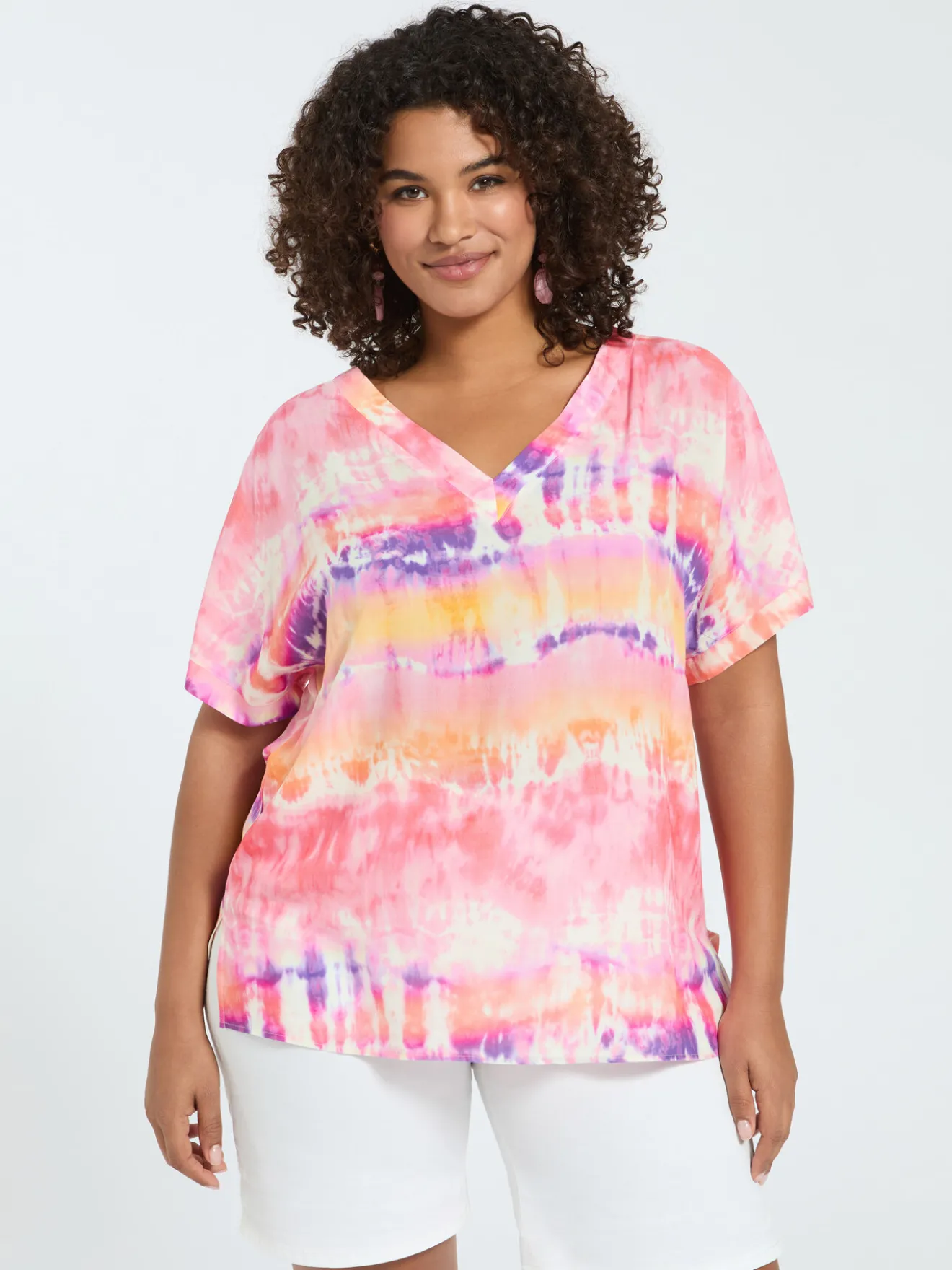Blusa tie-dye in viscosa