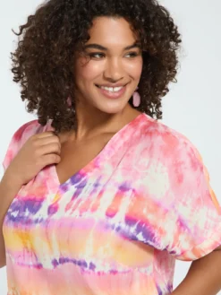 Blusa tie-dye in viscosa