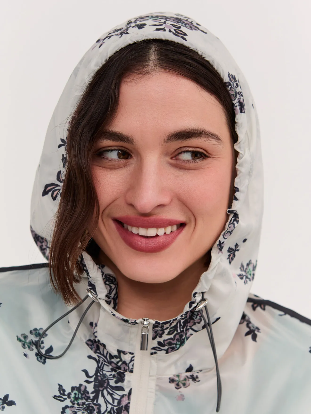 Bomber con stampa floreale